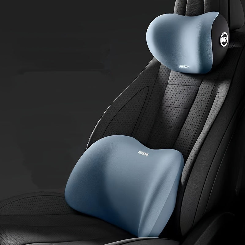 Single Set of Car Seat Headrest and Back Cushion