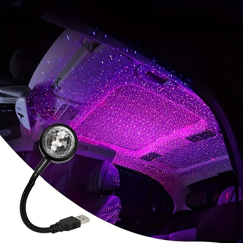 Sound Control Car Atmosphere USB Roof Lamp