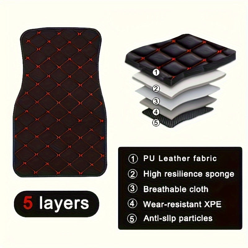 4pcs Car Floor Mats