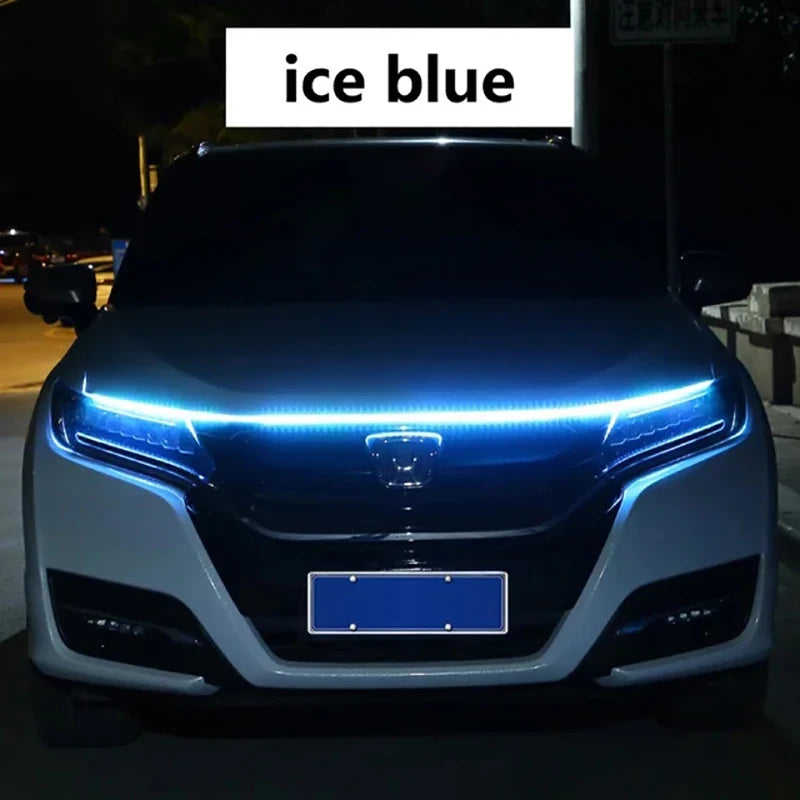 150cm LED Daytime Running Light Scan Starting Car Hood Decorative Lights.