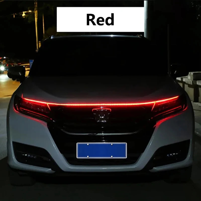 150cm LED Daytime Running Light Scan Starting Car Hood Decorative Lights.