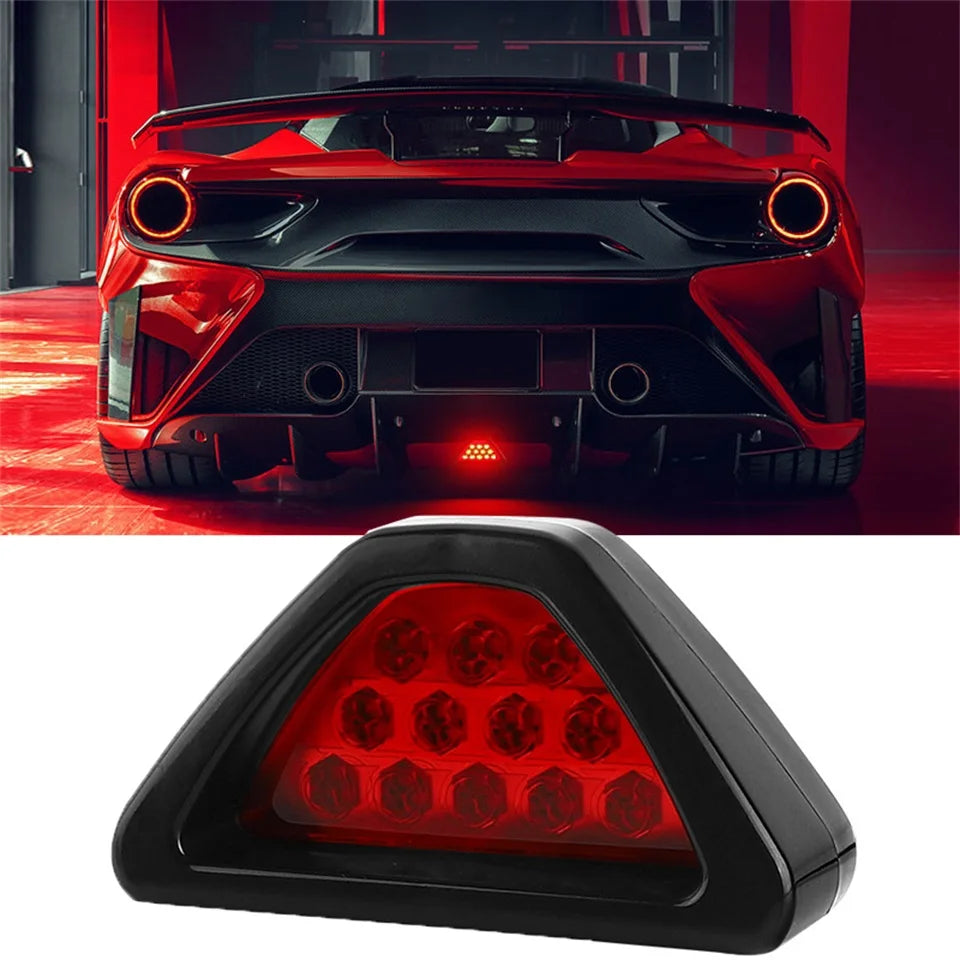 Triangle Brake Stop LED Light, Warning Rear Tail Light, Car Accessories.