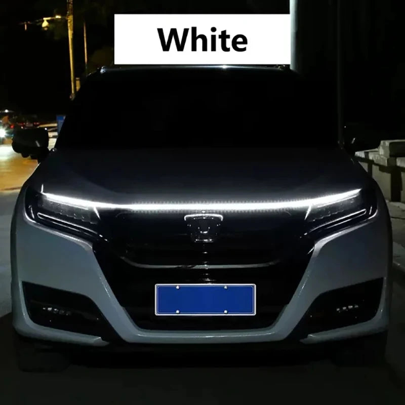 150cm LED Daytime Running Light Scan Starting Car Hood Decorative Lights.