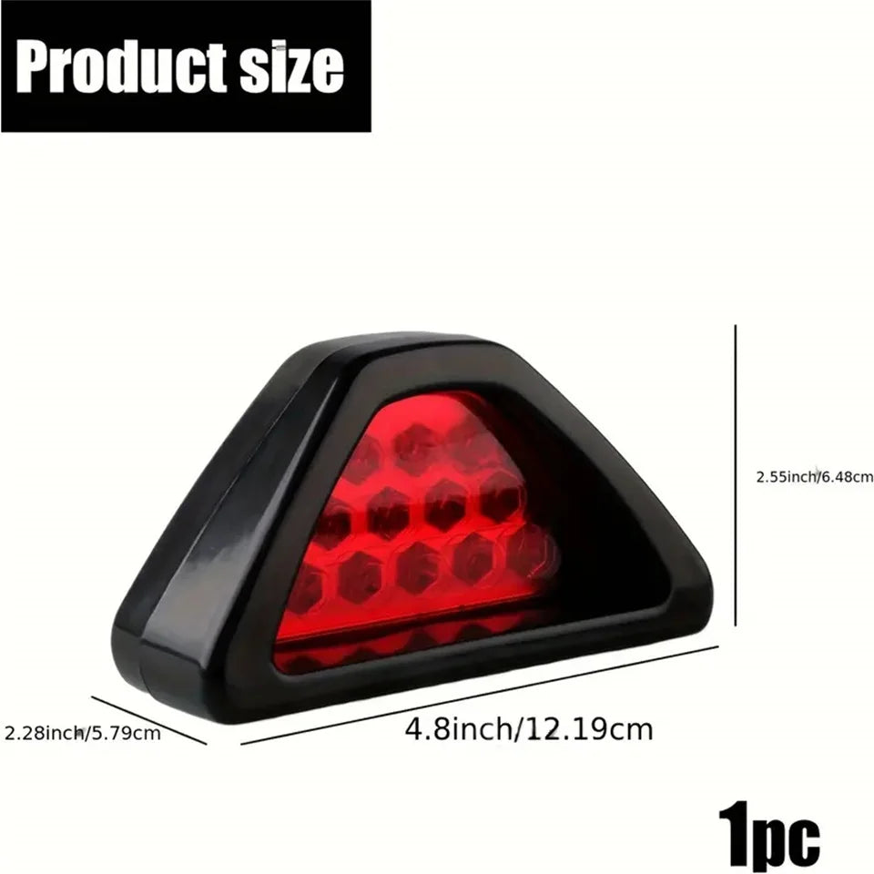 Triangle Brake Stop LED Light, Warning Rear Tail Light, Car Accessories.