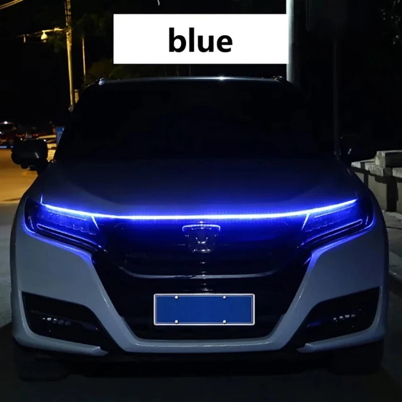 150cm LED Daytime Running Light Scan Starting Car Hood Decorative Lights.