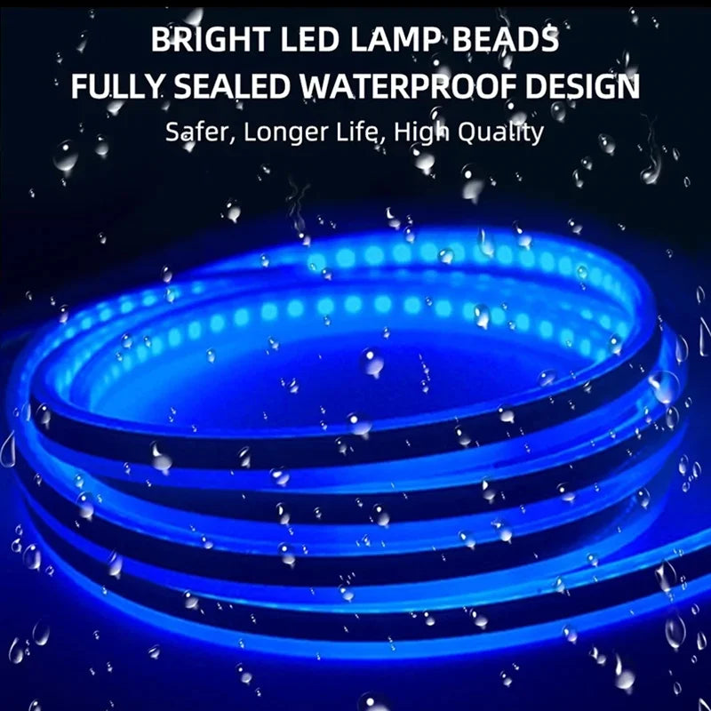 150cm LED Daytime Running Light Scan Starting Car Hood Decorative Lights.